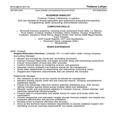 Data Analyst Resume Sept 2016