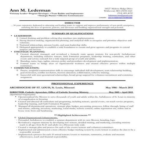 Resume Ann M. Lederman 1.2doc