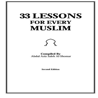 33 Lessons For Every Muslim | PDF