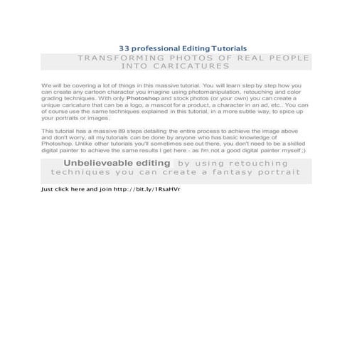 33 professional editing tutorials