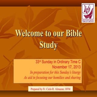 33rd Sunday C