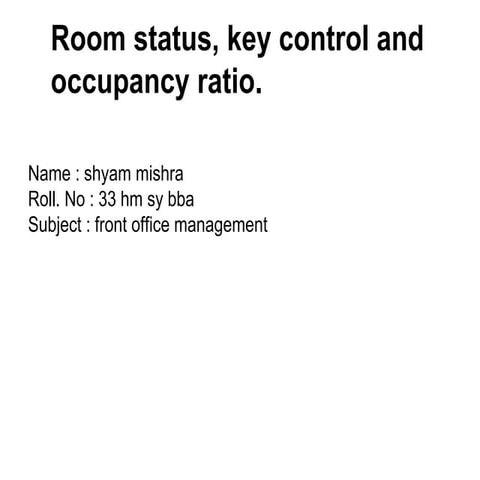 33 Room status, key control.pptx