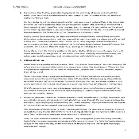 SLOODLE 33 Slide in english