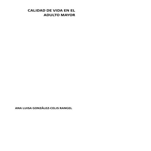 Calidad de vida y bienestar social en adultos mayores | PDF