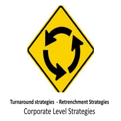 Turnaround strategies    retrenchment strategies - corporate level strategies...