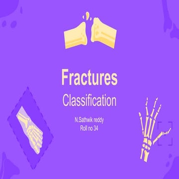 Classification of fracture | PPTX