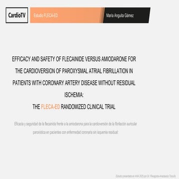 Estudio FLECA-ED  AHA 2025 Nueva Orleans