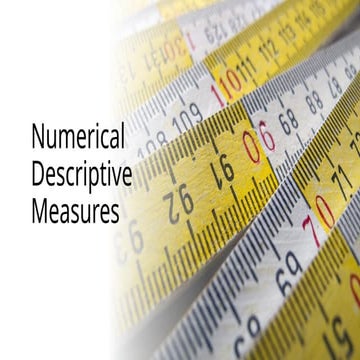 Comprehensive Overview of Numerical Descriptive Measures in Statistics ...