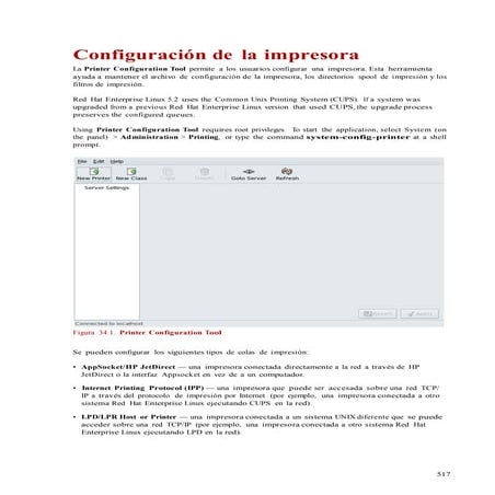 34  configuración de la impresora