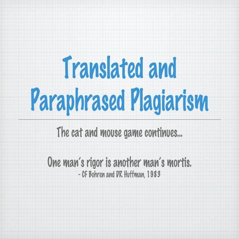 34016665 translation-and-paraphrasing | PPT