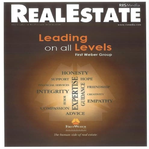 Leading on all Levels. First Weber Group featured in RIS Media National real estate trade magazine