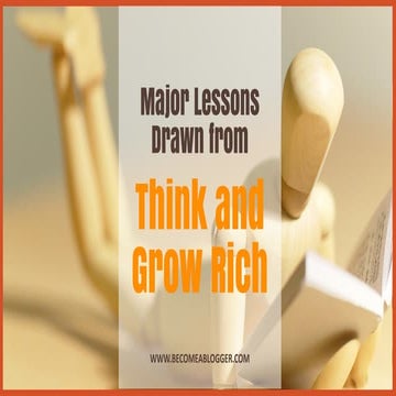 I Decided to Think and Grow Rich - Here’s Why