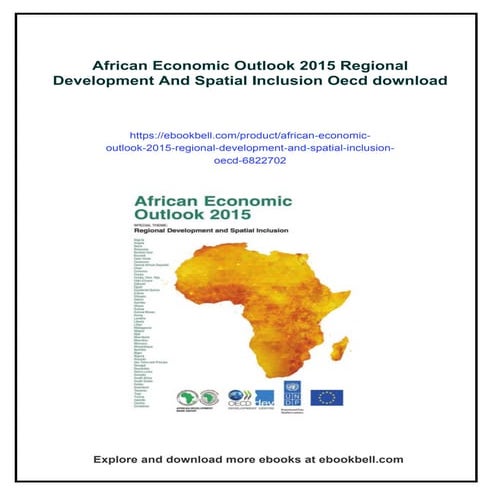 African Economic Outlook 2015 Regional Development And Spatial ...