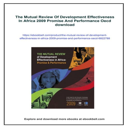 The Mutual Review Of Development Effectiveness In Africa 2009 Promise ...
