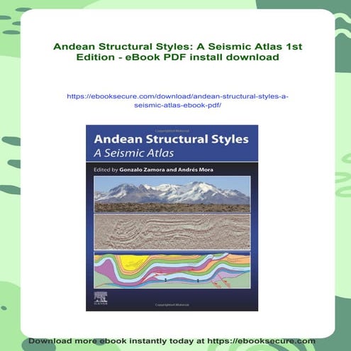 Andean Structural Styles: A Seismic Atlas 1st Edition - eBook PDF | PDF