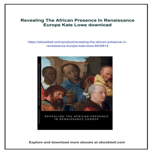Revealing The African Presence In Renaissance Europe Kate Lowe | PDF