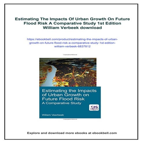 Estimating The Impacts Of Urban Growth On Future Flood Risk A ...