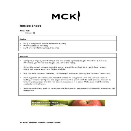 Roti bread | PDF