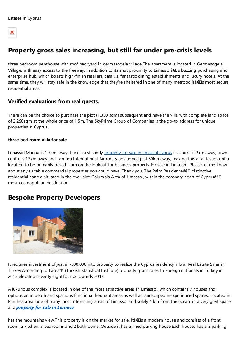 Property For Sale In Cyprus Ayia Napa New Developments