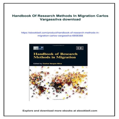Handbook Of Research Methods In Migration Carlos Vargassilva