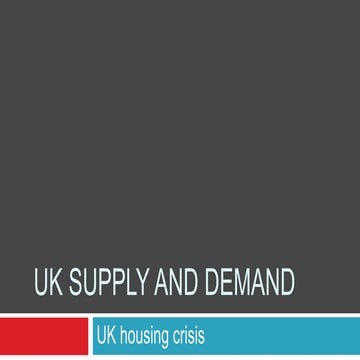 UK housing crisis