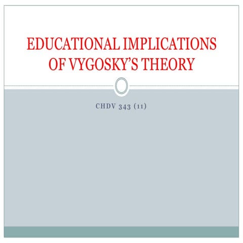 343 educational implications of vygosky’s theory1