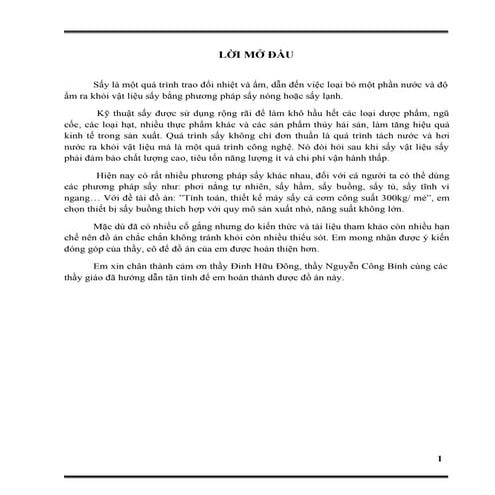 Thiết Kế Hệ Thống Sấy Cá Cơm Bằng Thiết Bị Sấy Buồng Năng Suất 300 Kg Mẻ 