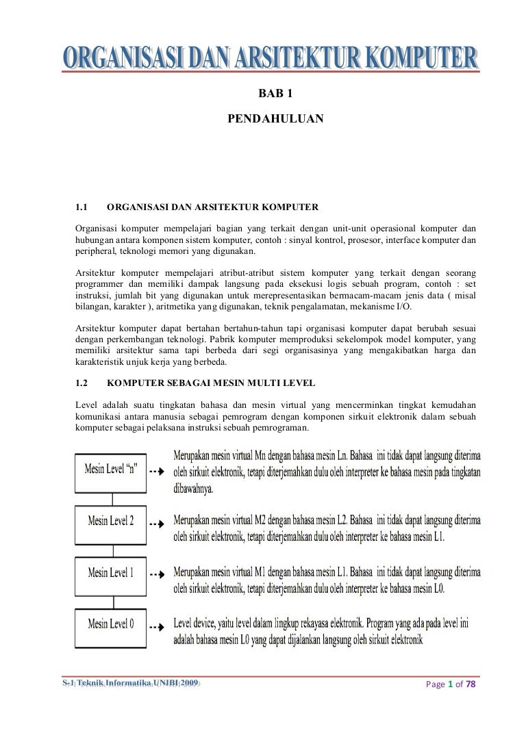 Makalah Organisasi Dan Arsitektur Komputer – Bersama