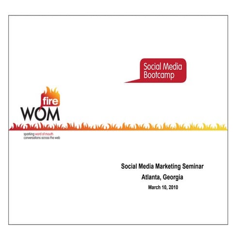 Womfire's Social Media Marketing Bootcamp