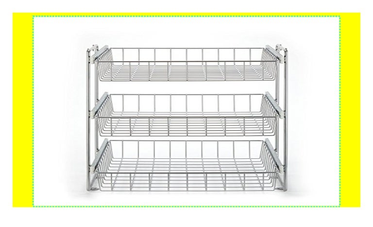 Schrankauszug Korb Kombisystem für 50er Schrank, 3 etagig