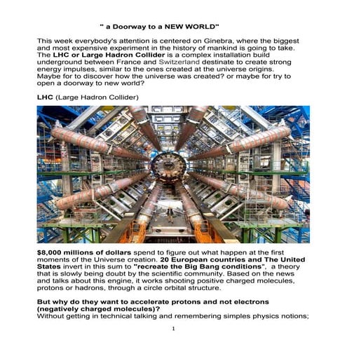 a Doorway to a NEW WORLD