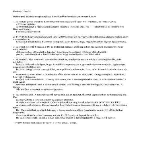 Kedves Társak-szakdoga