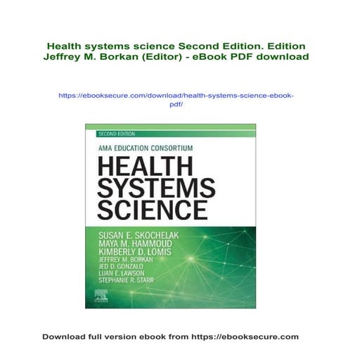 Healthcare Systems Redesign 2024 - from DiseaseCare to HealthCare | PPTX
