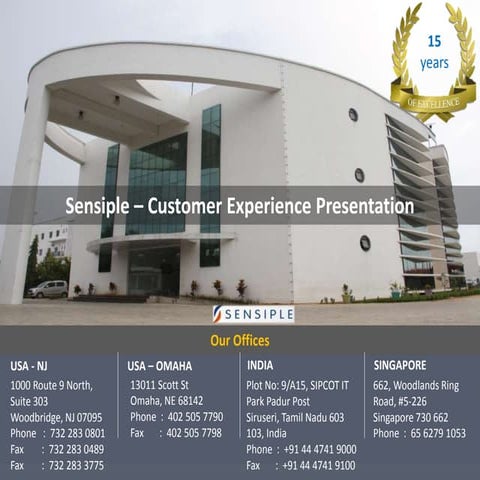 Sensiple-Customer Experience Solutions-3.0 | PDF