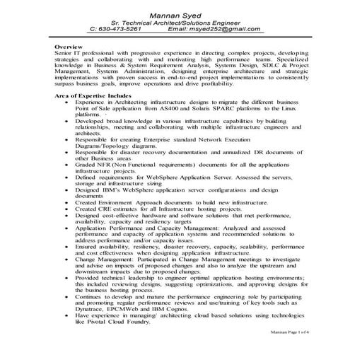 Mannan Syed Solutions Architect | DOCX