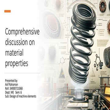 Mechanical properties of materials | PPTX