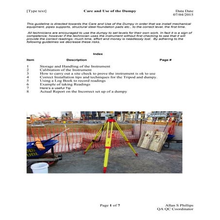 20150404-Care and Use of the Dumpy | PDF