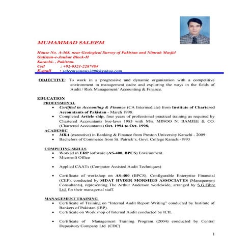 Jawaid CV | DOCX