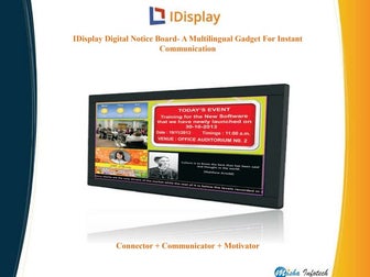 Idisplay-Digital Noticeboard PPT-education Sector. (1)