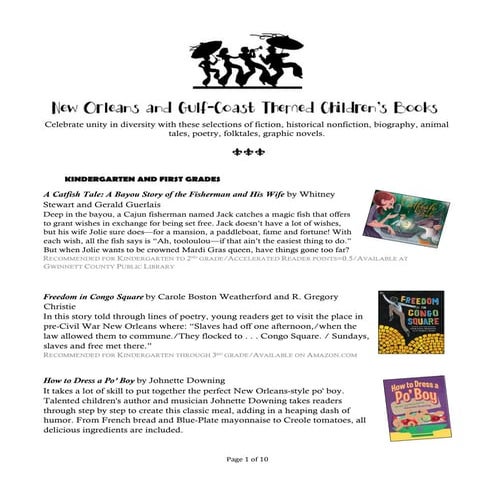 BLES Gulf Coast Book List 2