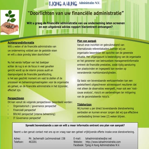 Doorlichting van de Financiele Administratie