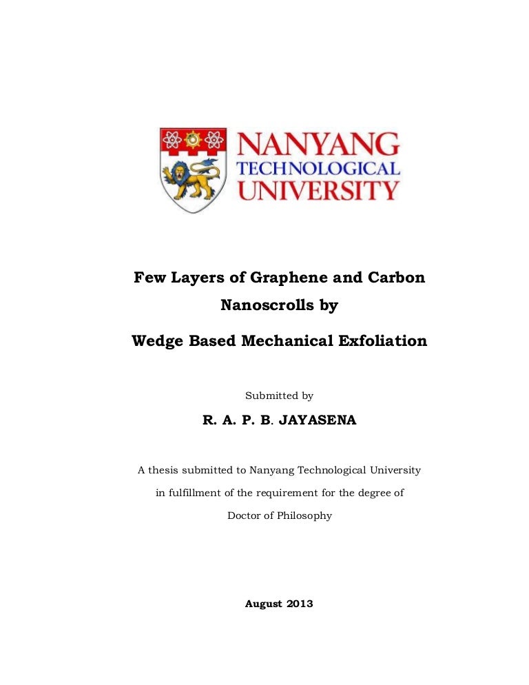 graphene phd thesis