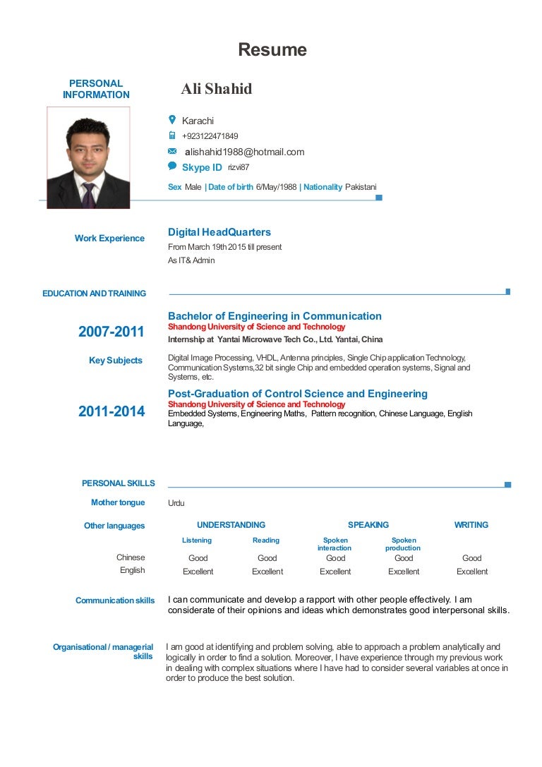 How to write a curriculum vitae image
