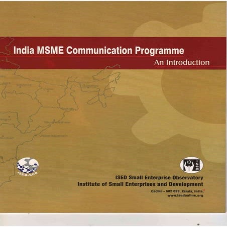 India MSME Communication Programme,An Introduction.PDF