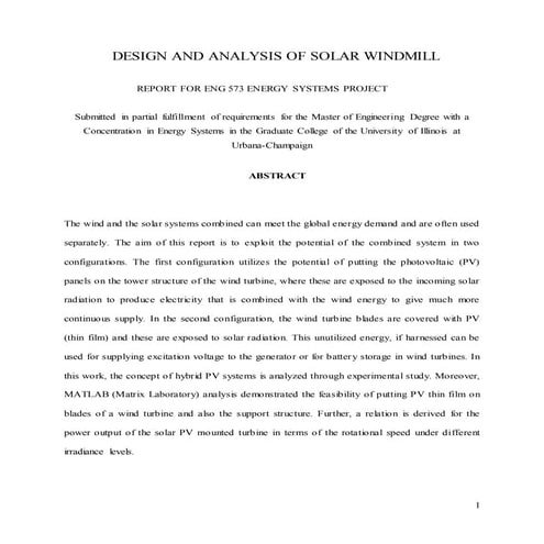 solar windmill final | DOCX