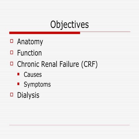 34 chronic renal failure & dialysis