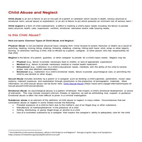 Child abuse and neglect reporting 2012 | PPT