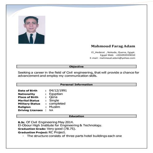 mahmoud CV 10-2016 | PDF