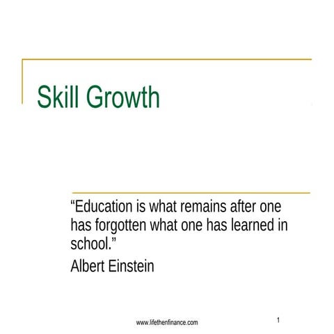 How to Grow you Skills