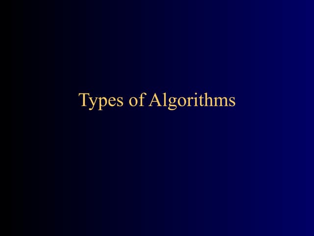 35 algorithm-types